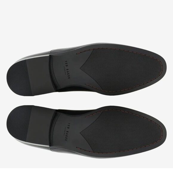 NWOB Ted Baker Men's Ogilvie Oxford in Black Patent Leather Size 10 - Picture 7 of 14